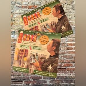 New NIP Vintage Metal Pegboard CanHold Storage Organizer 8 Total